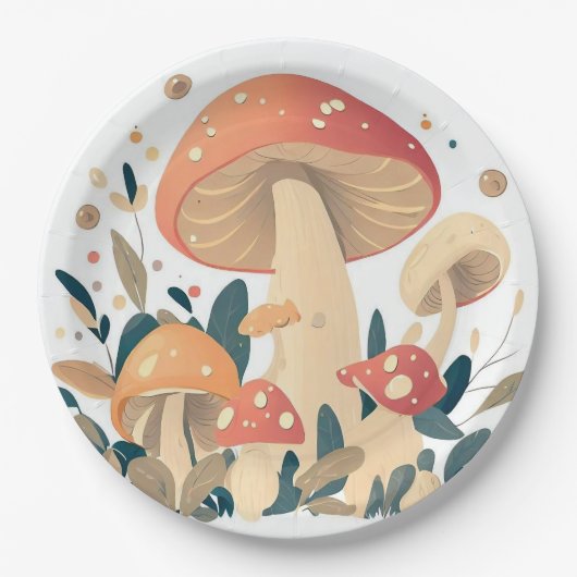 Mushroom Day Magic Pappteller (Vorderseite)
