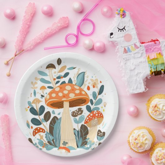 Mushroom Day Magic Pappteller (Party)