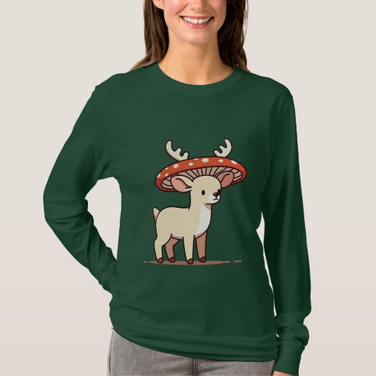 Mushroom Deer T-Shirt (Vorderseite)