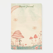 Mushroom der Fairy Whimsical Celestical Aesthetic Post-it Klebezettel (Vorderseite)