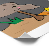 Mushroom Design #1 Illustration Print Poster (Ecke)