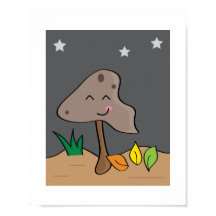 Mushroom Design #1 Illustration Print