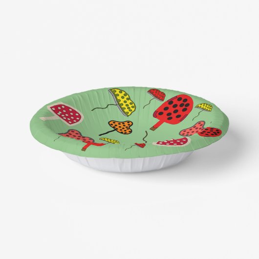 Mushroom Design Paper Platte Pappteller (Gewinkelt)