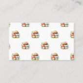 Mushroom DIAPER RAFFLE GAME Platzkarte (Rückseite)