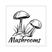 Mushroom Duo Original Hand Zeichnend Gummistempel (Prägung)