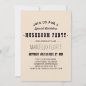 MUSHROOM EINLADUNG (Rückseite)