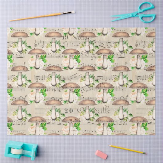 Mushroom Ephemera Design Series #13 Seidenpapier (Basteln)