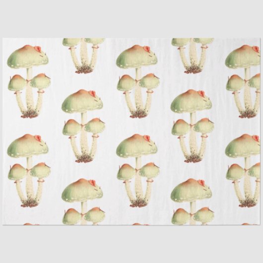 Mushroom Ephemera Design Series #27 Seidenpapier (Vorderseite)