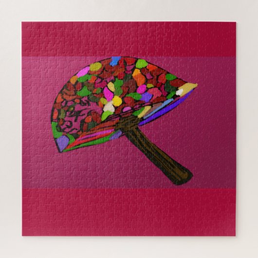 Mushroom Face Character Art Jigsaw Puzzle (Vertikal)