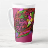 Mushroom Face Character Art Large Mug Milchtasse (Linke Ecke)