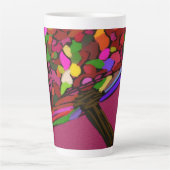 Mushroom Face Character Art Large Mug Milchtasse (Vorderseite)