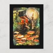 Mushroom Fairies Fantasy Postkarte (Vorderseite)