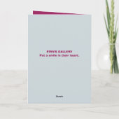 MUSHROOM FAIRY BIRTHDAY CARD DANKESKARTE (Rückseite)