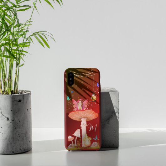 Mushroom Fairy Fantasy Monogram Magisch Case-Mate iPhone Hülle