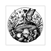 Mushroom Fairy Forest Fungus Gummistempel (Prägung)