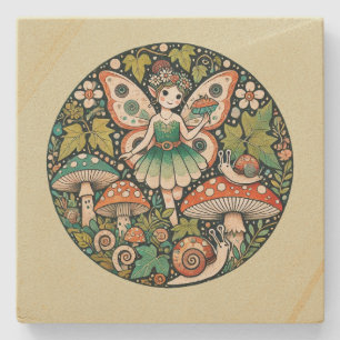 Mushroom Fairy Fungi Fairies Fungus Steinuntersetzer