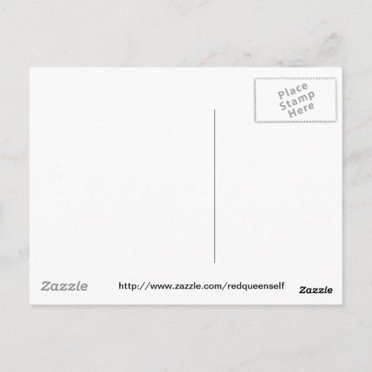 Mushroom Fairy & Mouse Postkarte (Rückseite)