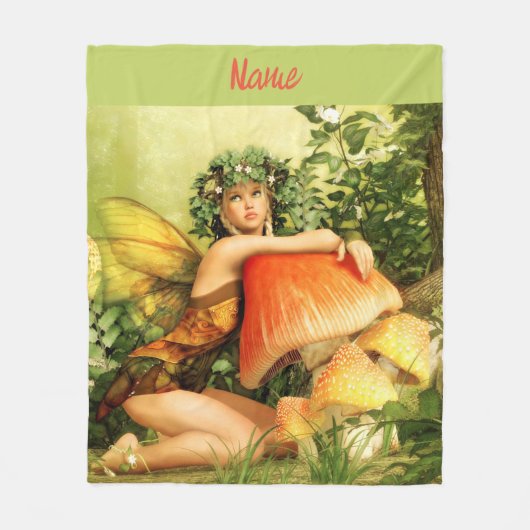 Mushroom Fairy Thunder_Cove Fleecedecke (Vorderseite)
