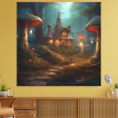 Mushroom Fairytale Forest Leinwanddruck (Insitu (Wohnzimmer))