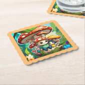 "Mushroom Family Adventure" Untersetzer (angewinkelt)