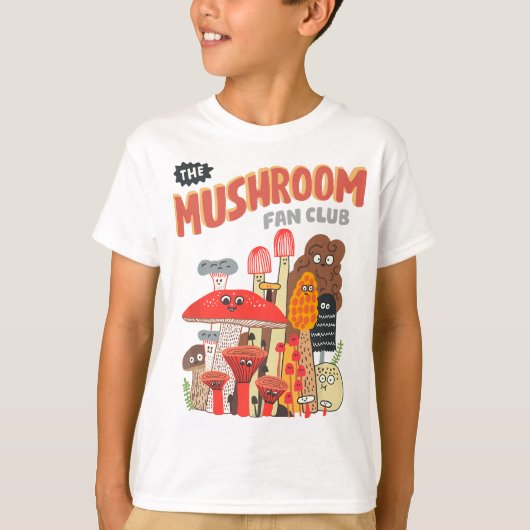 Mushroom Fan Club Retro Niedlicher Cocktail Mushr T-Shirt (Vorderseite)