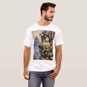 Mushroom Fantasy Dreamscape Bezaubernde Burg Kunst T-Shirt (Vorne ganz)