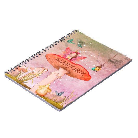 Mushroom Fantasy Faiary School Notizblock (Linke Seite)