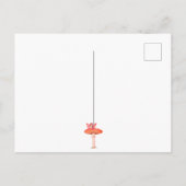 Mushroom Fantasy Fairy Mouse Dekoration Postkarte (Rückseite)