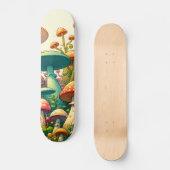 Mushroom Fantasy Forest Skateboard (Vorderseite)