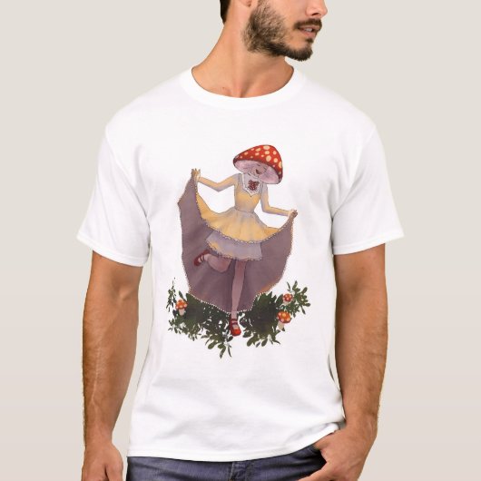 Mushroom Fantasy Girl T-Shirt (Vorderseite)