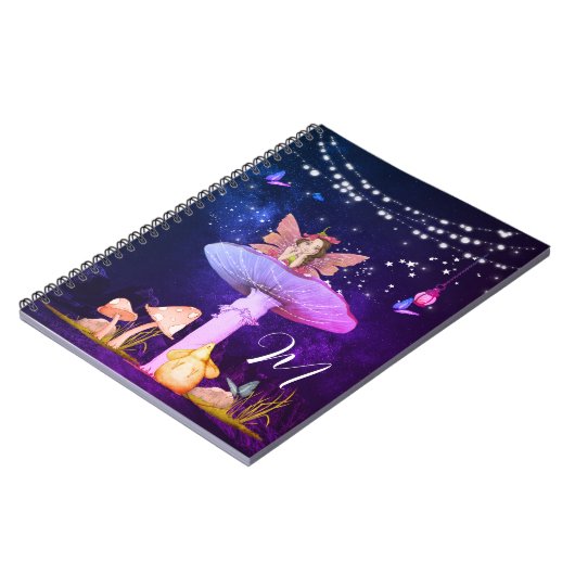 Mushroom Fantasy Magical Enchanted Fairy School Notizblock (Linke Seite)