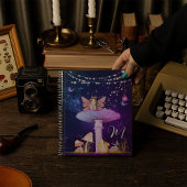 Mushroom Fantasy Magical Enchanted Fairy School Notizblock
