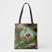 Mushroom-Fantasy-Wald Tasche (Vorderseite)