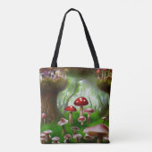 Mushroom-Fantasy-Wald Tasche (Rückseite)