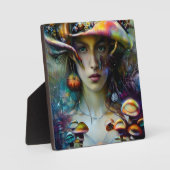 Mushroom Fantasy Woman Fotoplatte (Vorderseite)