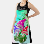 Mushroom | Farbenfrohe Trio Personalisiert große S Schürze (InSitu)