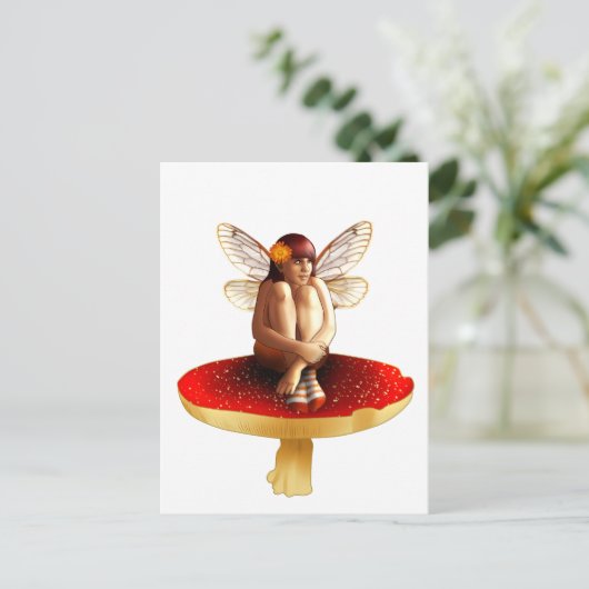 Mushroom-Fee Postkarte (Stehend Vorderseite)