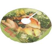 Mushroom Fee Thunder_Cove Polyester Weihnachtsbaumdecke (Schrägansicht)