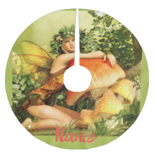 Mushroom Fee Thunder_Cove Polyester Weihnachtsbaumdecke