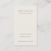 Mushroom Fern Foliage Logo Ohrring-Anzeige Visitenkarte (Rückseite)