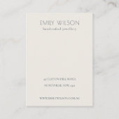 Mushroom Fern Foliage Visitenkarte (Rückseite)