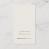 Mushroom Fern Folihaar Clip Display Visitenkarte (Rückseite)