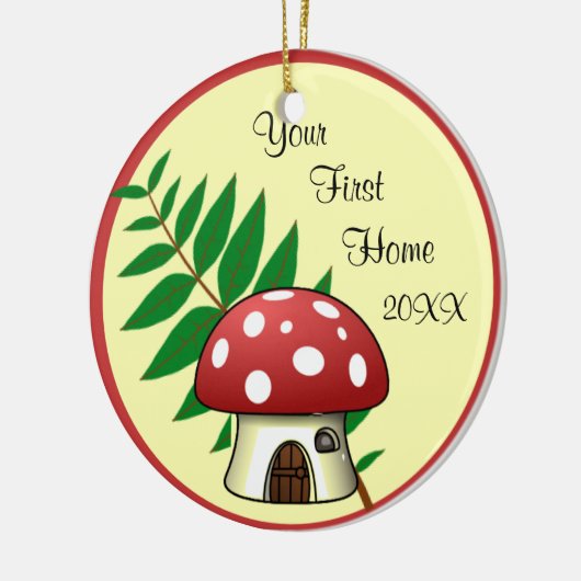 Mushroom First Zuhause Ornament (Links)