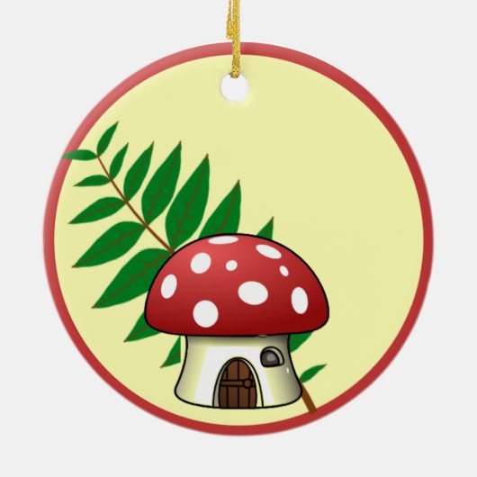 Mushroom First Zuhause Ornament (Hinten)
