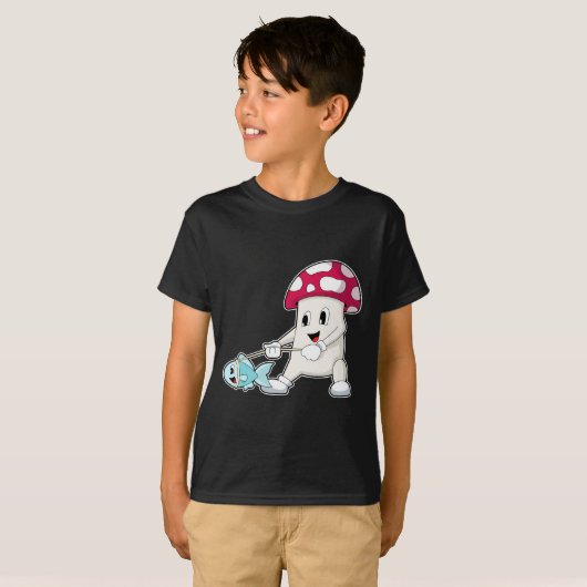Mushroom Fisher Fish T-Shirt (Vorne ganz)