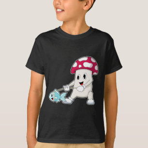 Mushroom Fisher Fish T-Shirt