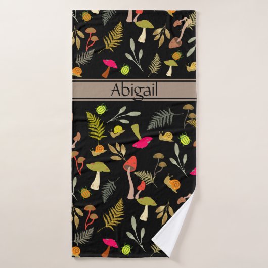 Mushroom Foliage Badetuch Badehandtuch (Badehandtuch)