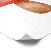 Mushroom Forest Autumn Red And White Poster (Ecke)