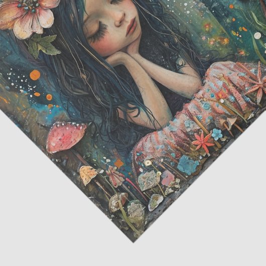 MUSHROOM FOREST FAIRE DECOUPAGE SEIDENPAPIER (Ausschnitt)