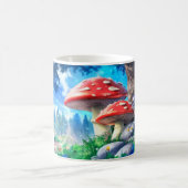 Mushroom Forest Fantasy Art Kaffeetasse (Mittel)